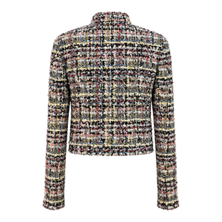 Chanel Multicolour Tweed Embellished Button Jacket Size 38