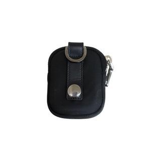 Prada Black Nylon AirPods / Mini Zip Pouch
