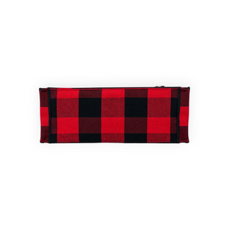 Christian Dior Red & Black Check Embroidered Canvas Large Book Tote
