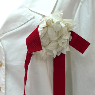 Gucci White Cotton Blouse & Tartan Wool Trouser Suit Set