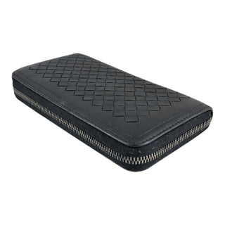 Bottega Veneta Black Intrecciato Leather Wallet