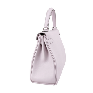 Hermès Pale Pink Kelly 32 Retourne Leather Bag with Palladium Hardware