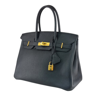 Hermès Birkin 30 Black Togo Leather Gold Hardware Handbag 2017