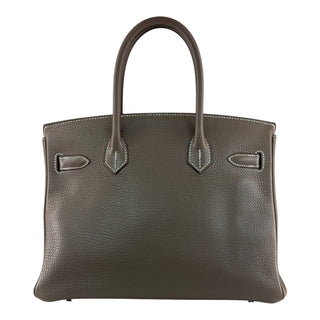 Hermès Birkin 30 Etoupe Togo Leather Gold Hardware Handbag 2015