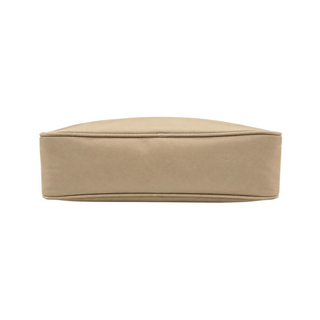 Prada Beige Re-Edition 2005 Re-Nylon Shoulder Bag with Gold Chain and Mini Pouch