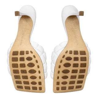 Bottega Veneta White Padded Mules