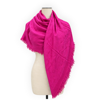 Louis Vuitton Fuchsia Pink Monogram Shawl/Scarf