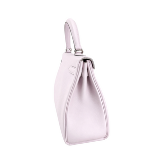 Hermès Pale Pink Kelly 32 Retourne Leather Bag with Palladium Hardware
