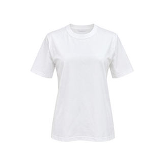 Burberry White Nola Check Detail Cotton T-Shirt Size S