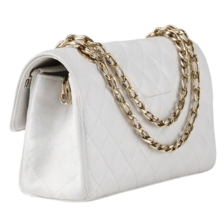 Chanel White Caviar Medium Classic Double Flap Bag
