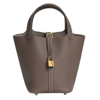 Hermès Ebene Picotin Lock 18 Bag