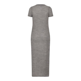 Dior Black & White Pied-de-Poule Mid-Length Knit Dress