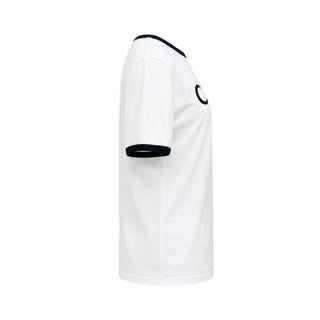 Celine White Triomphe Logo Ringer T-Shirt Size M