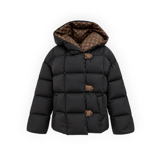 Louis Vuitton Black Long-Sleeved Pillow Puffer Jacket FR 38