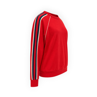 Gucci Red Striped Uniform Cotton Sweatshirt Size XXXS