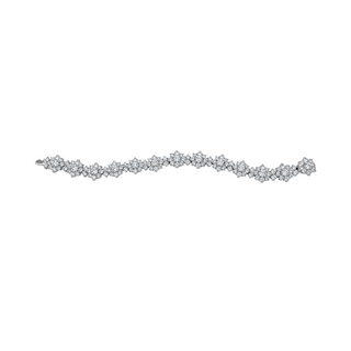 Lab-Grown Diamond Floral Cluster Bracelet