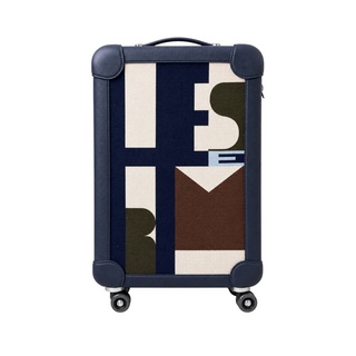 Hermès Bleu Indigo R.M.S Cabin Suitcase “Hermès Pacific” Canvas & Taurillon Regate Leather