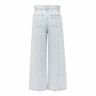 Miu Miu Light Blue Washed Wide-Leg Denim Jeans Size 27