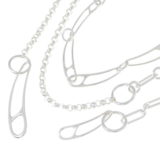 Hermès Chaîne d’Ancre Punk Long Necklace Sterling Silver 925