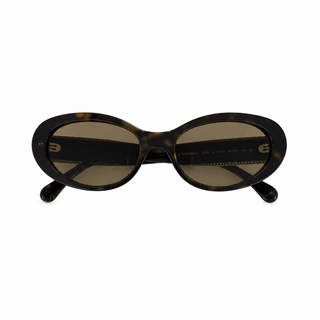 Chanel Tortoiseshell Oval Chain-Trim CC Sunglasses 5519