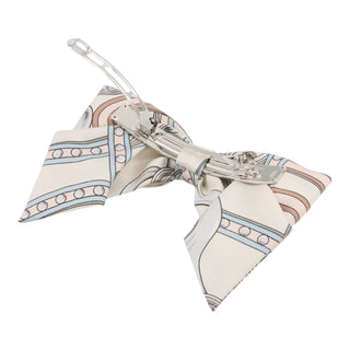 Hermès Cream  Brides de Gala Silk Hair Bow