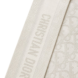 Christian Dior Ivory Oblique Mitzah Silk Scarf
