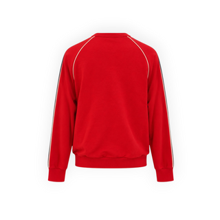 Gucci Red Striped Uniform Cotton Sweatshirt Size XXXS