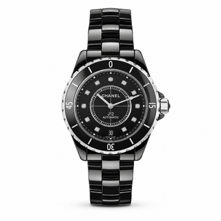 Chanel J12 Black Ceramic Automatic Diamond Dial Watch