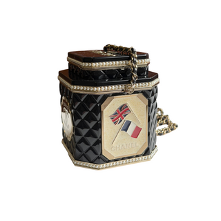 Chanel Black Pearl Gold Paris-Manchester Tea Box Minaudière 2024