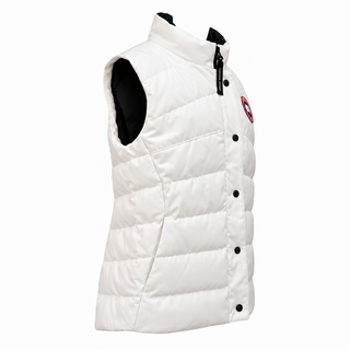 Canada Goose White Quilted Puffer Vest Size M