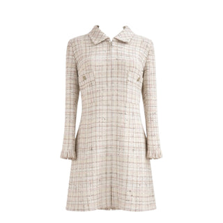 Chanel Pink Tweed Zip-Front Jumpsuit