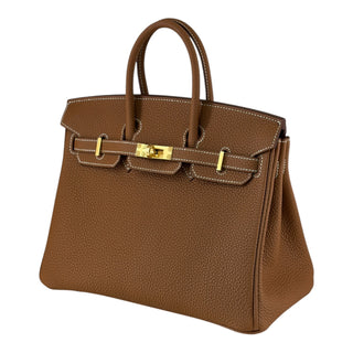 Hermès Birkin 25 Gold Togo Leather Bag with Gold Hardware
