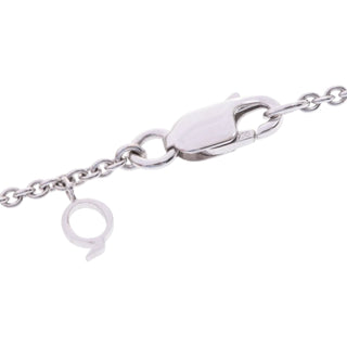Qeelin Bobo 18k White Gold Diamond and Sapphire Necklace