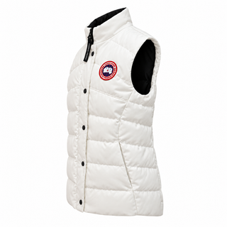 Canada Goose White Quilted Puffer Vest Size M