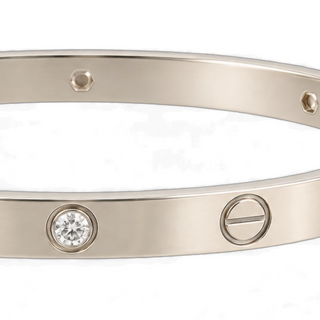 Cartier White Gold LOVE Bracelet with Diamonds