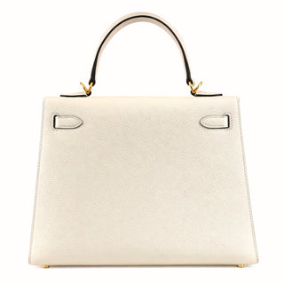 Hermès Craie Sellier Epsom Leather Kelly 25 Bag