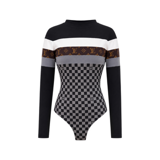 Louis Vuitton Monogram & Damier Check Long Sleeve Top and Leggings Set
