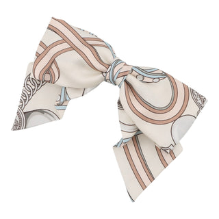 Hermès Cream  Brides de Gala Silk Hair Bow