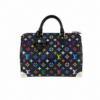 Louis Vuitton Black Multicolore Monogram Murakami Speedy 30 Bag