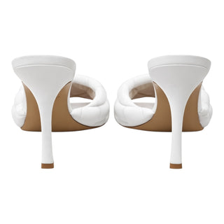 Bottega Veneta White Padded Mules