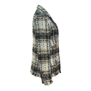 Chanel Multicolour Tweed Frayed Trim Tailored Jacket