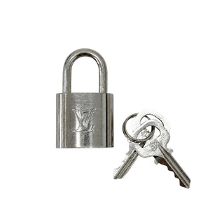 Louis Vuitton Silver Tone Padlock & Keys Set