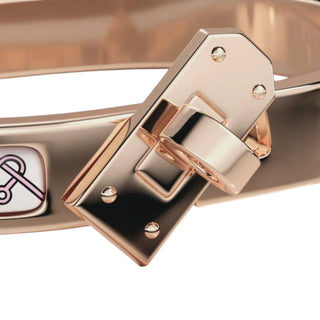 Hermès Mini Kelly Petits Cœurs Aube Bracelet Rose Gold Plated