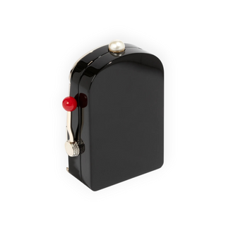 Chanel Black Multicolour Casino Monaco Slot Machine Minaudière Clutch Pale Gold Hardware