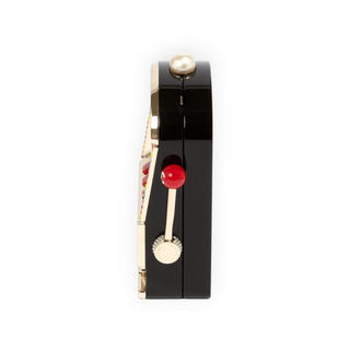 Chanel Black Multicolour Casino Monaco Slot Machine Minaudière Clutch Pale Gold Hardware