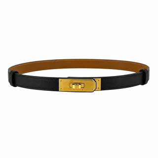 Hermès Kelly 18 Dark Brown Epsom Leather Belt