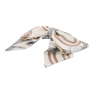 Hermès Cream  Brides de Gala Silk Hair Bow