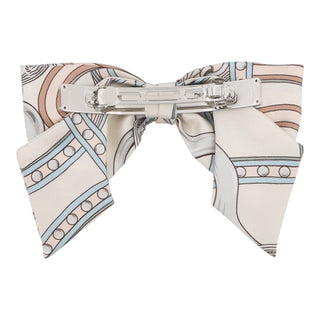 Hermès Cream  Brides de Gala Silk Hair Bow