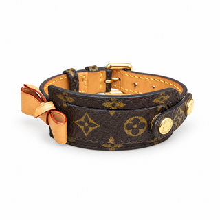 Louis Vuitton Brown Monogram Canvas Bow Bracelet