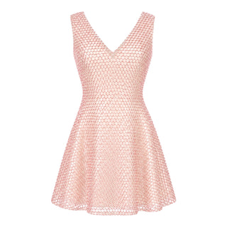 Christian Dior Hand-Embellished Sequin Mesh Silk Dress Pink Beige – Bella Ling Christian Dior Hand-Embellished Sequin Mesh Silk Dress Pink Beige – Bella Ling